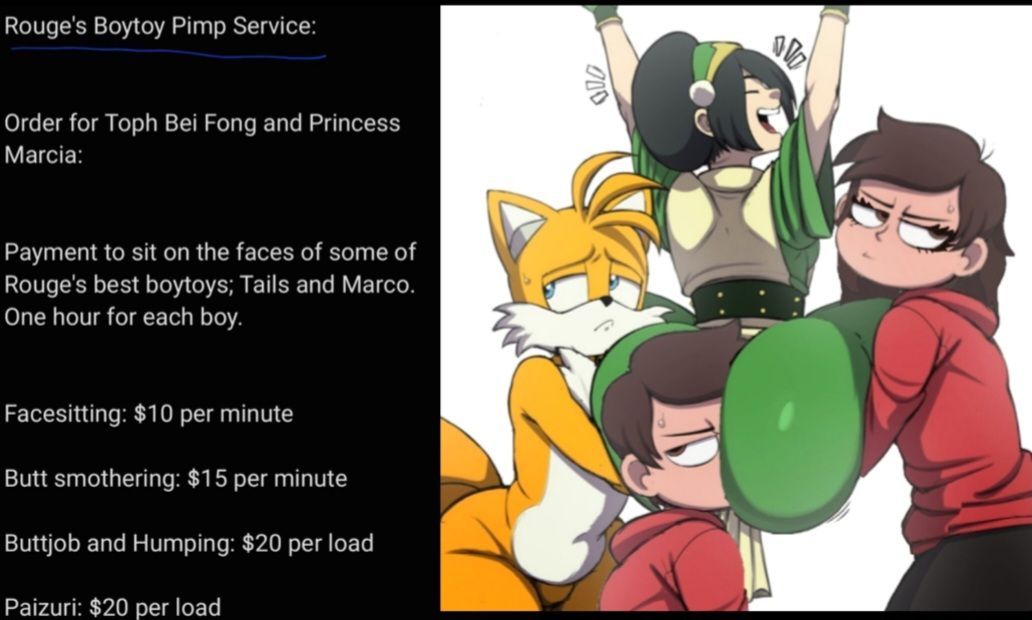 miles_tails_prower, princess_marcia, princess_marco, tails_the_fox, toph_bei_fong