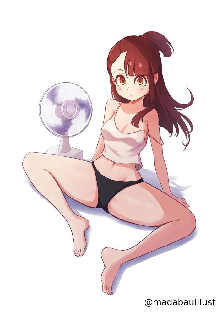 atsuko_kagari, little_witch_academia, studio_trigger, madabauillust, 1girls