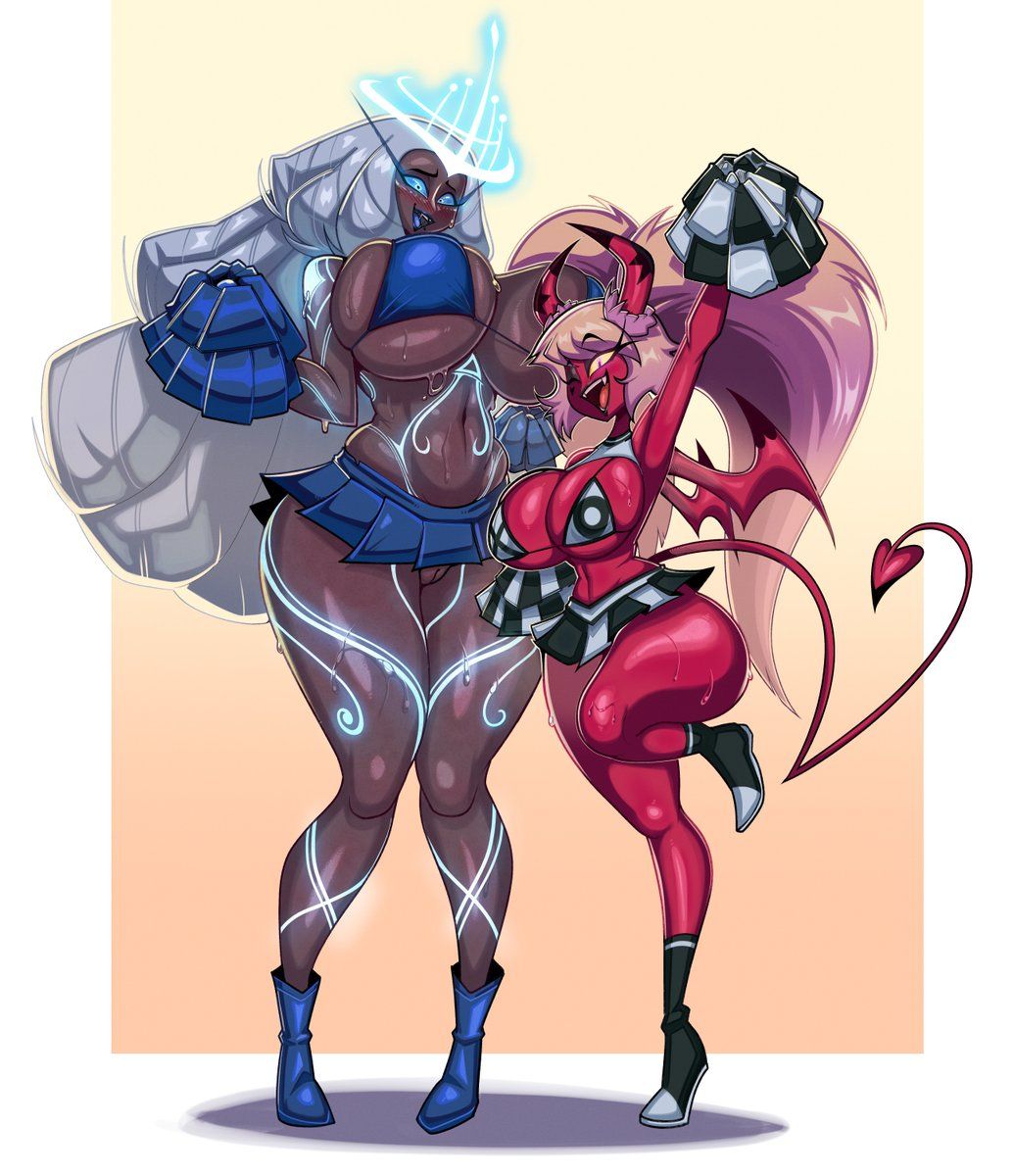 sera_(hazbin_hotel), verosika_mayday_(helluva_boss), hazbin_hotel, hellaverse, helluva_boss