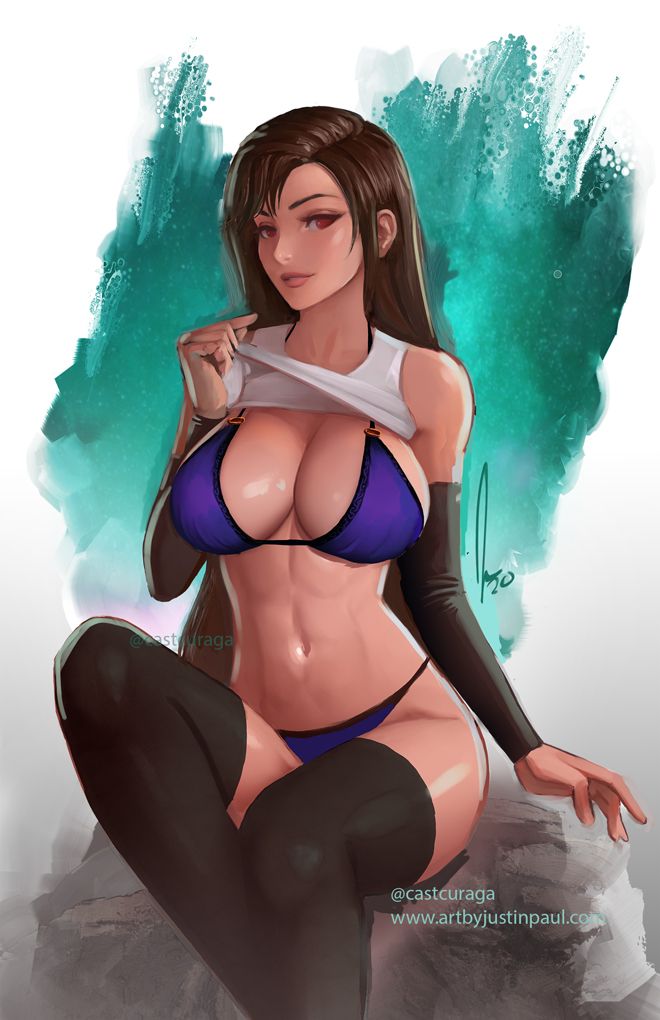 tifa_lockhart, final_fantasy, final_fantasy_vii, final_fantasy_vii_remake, castcuraga