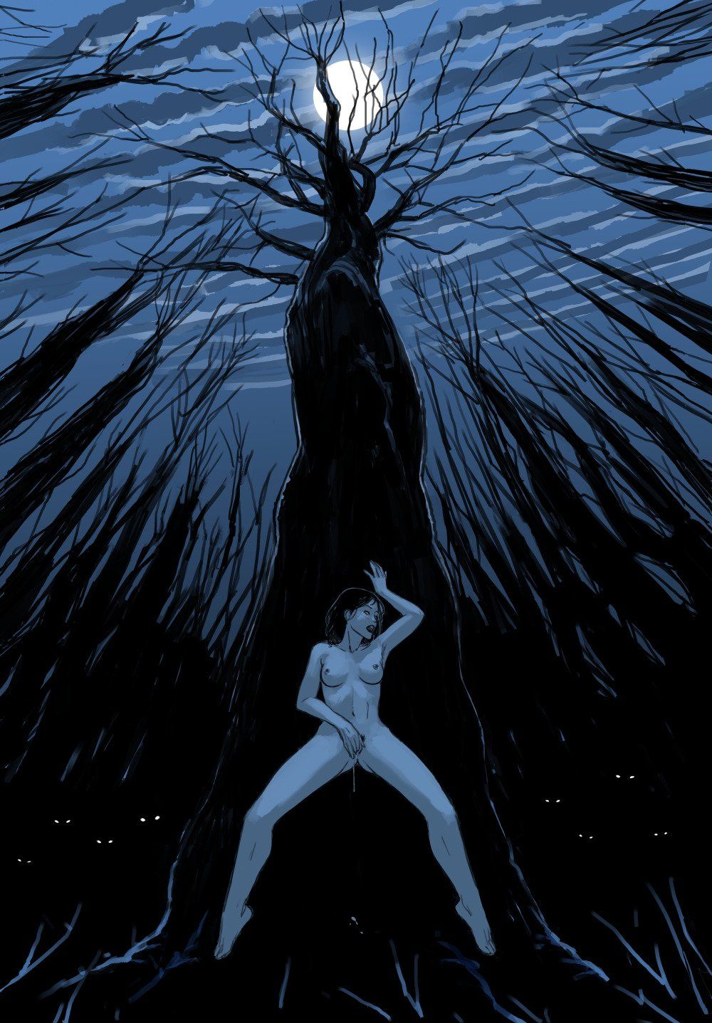 au_(artist), boli-blog, black_hair, breasts, demonic