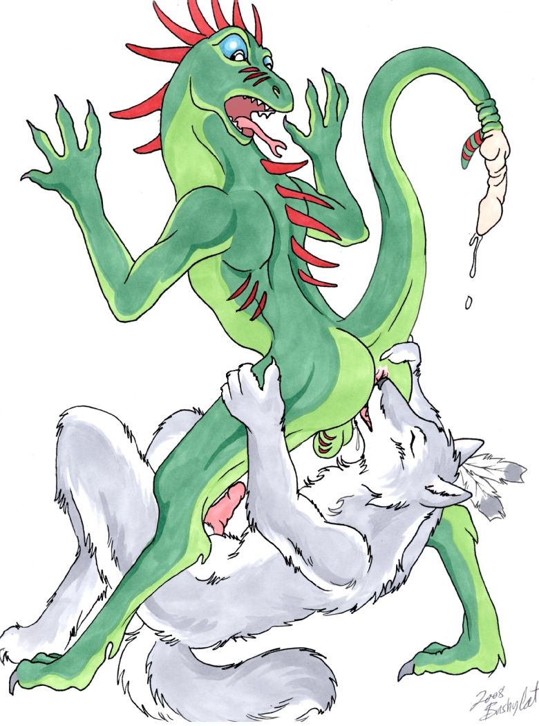 bushycat, 2boys, anthro, anus, balls