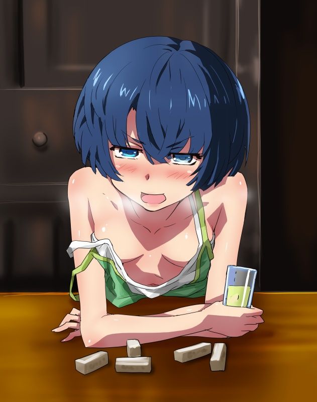 tanigawa_kanna, ano_natsu_de_matteru, artist_request, blue_eyes, blue_hair