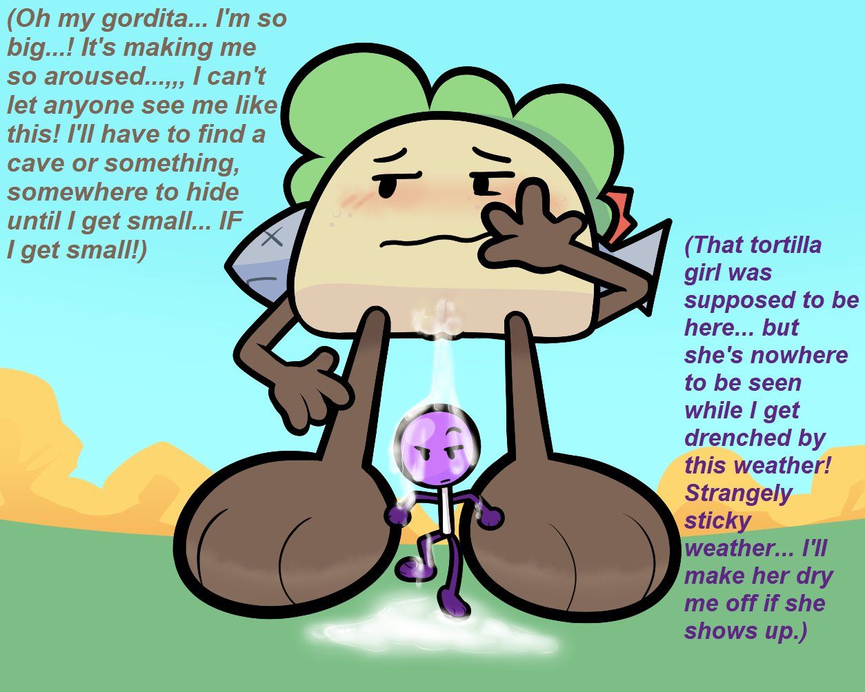 lollipop_(bfdi), taco_(bfdi), battle_for_dream_island, battle_for_dream_island_again, bfdi