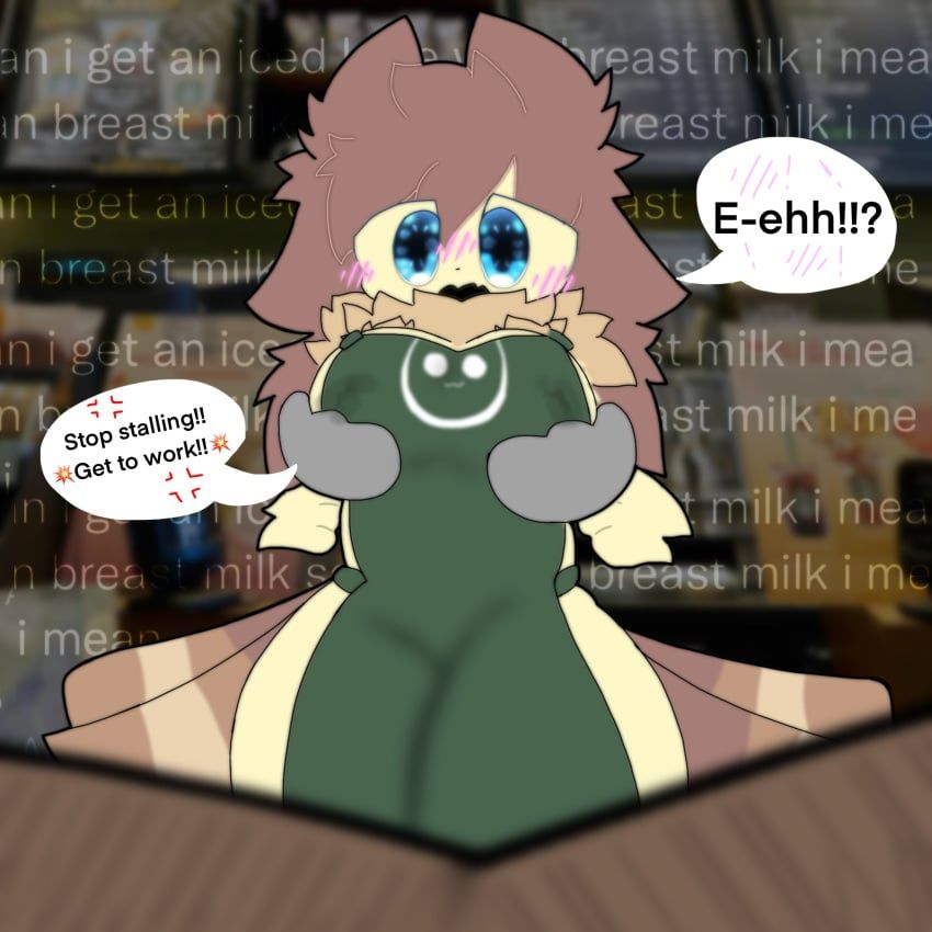 anthro, arthropod, blue_eyes, blush, blush_lines