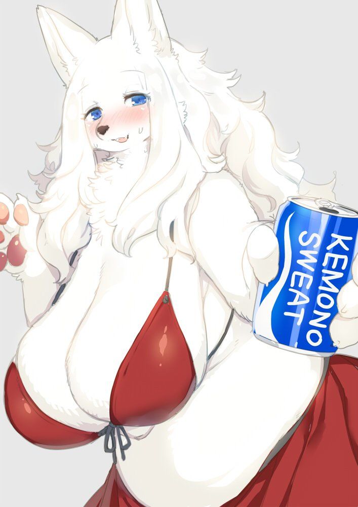 samoyed-chan_(kishibe), kishibe, 4_fingers, anthro, beverage