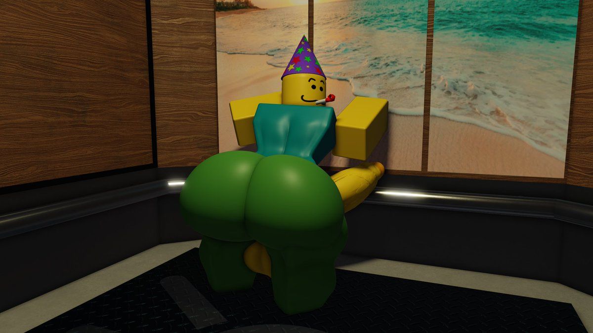 poob_(regretevator), regretevator, roblox, 1boy, back_view
