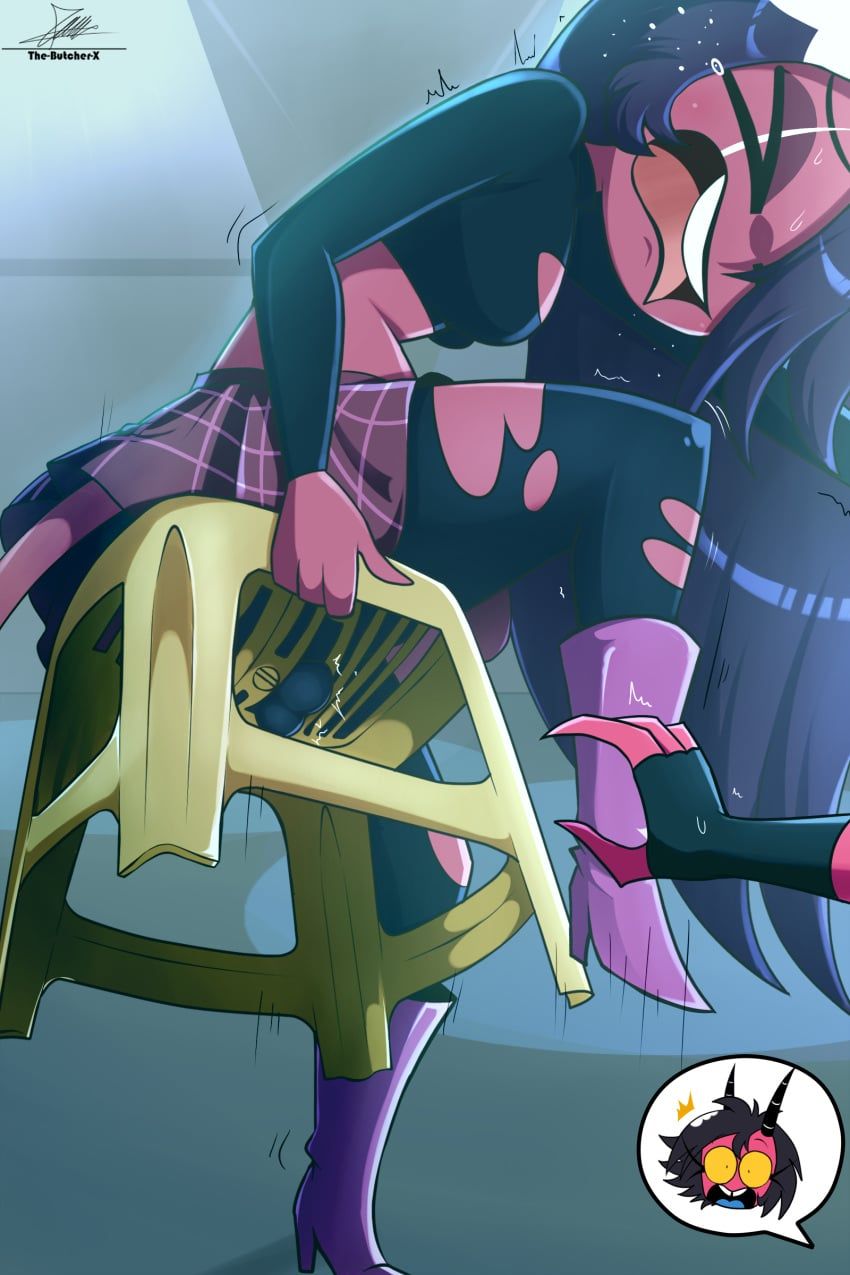 millie_(helluva_boss), sallie_may_(helluva_boss), helluva_boss, vivziepop, the-butch-x
