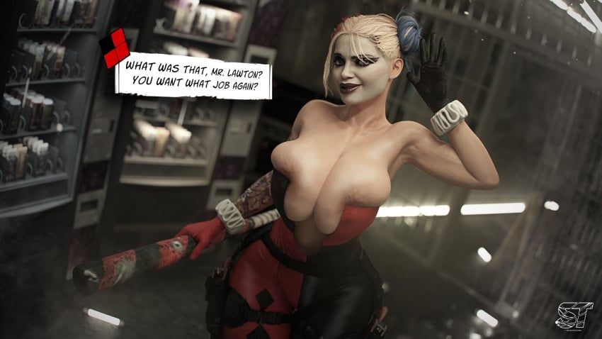 deadshot, floyd, floyd_lawton, harley_quinn, harley_quinn_(suicide_squad_game)