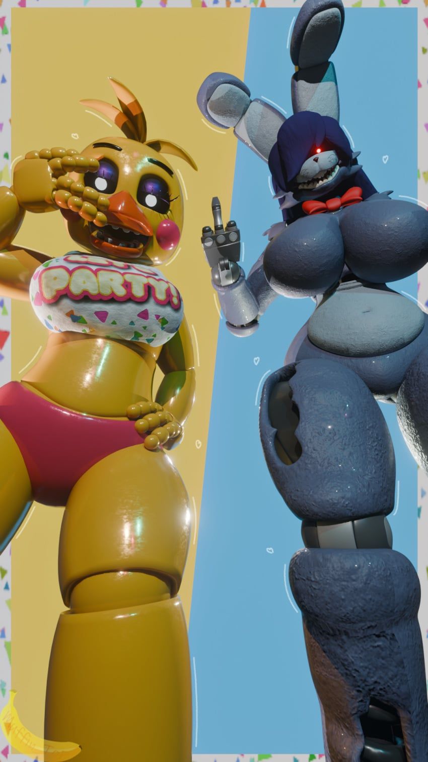bonnie_(fnaf), chica_(fnaf), toy_chica_(fnaf), five_nights_at_freddy's, fnaf