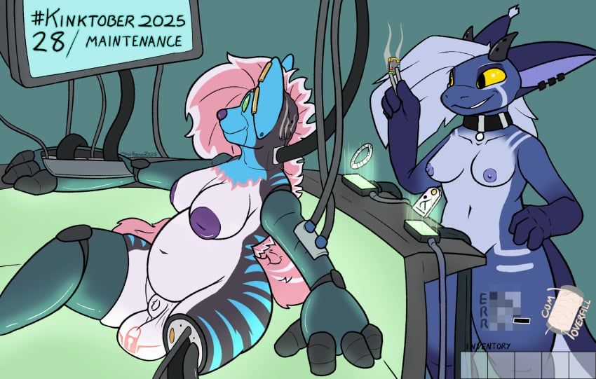 harley_(impishhyena), impishhyena, animal_genitalia, anthro, balls