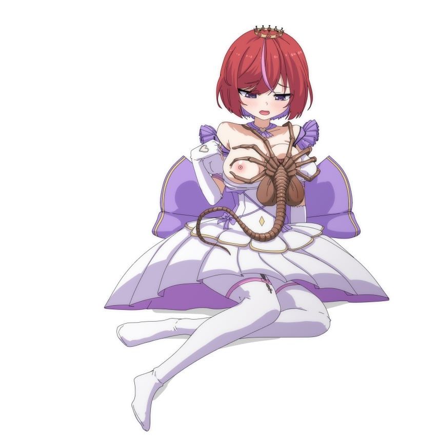 annie_princessu, facehugger, alien_(franchise), squeez, 1girls