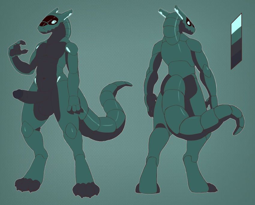 synth_(vader-san), respdragon, anthro, butt, claws