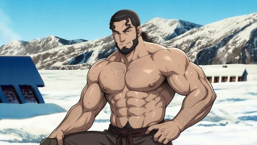 thors_snorresson, vinland_saga, abs, beard, black_hair