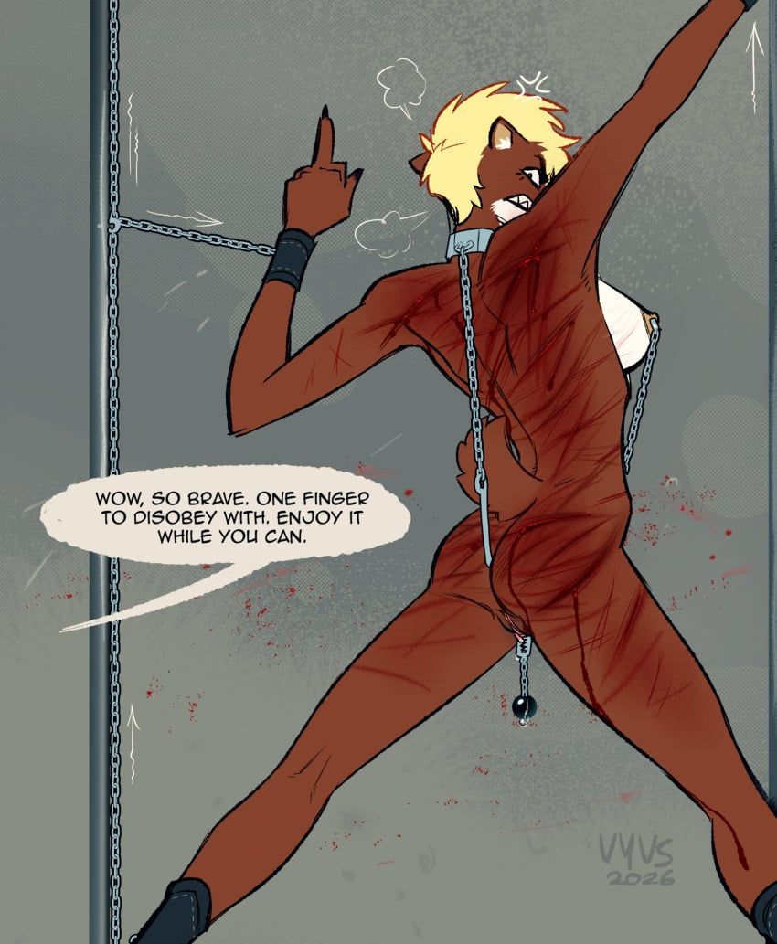 vyvs, anal_hook, anal_hook_to_neck, angry, anthro
