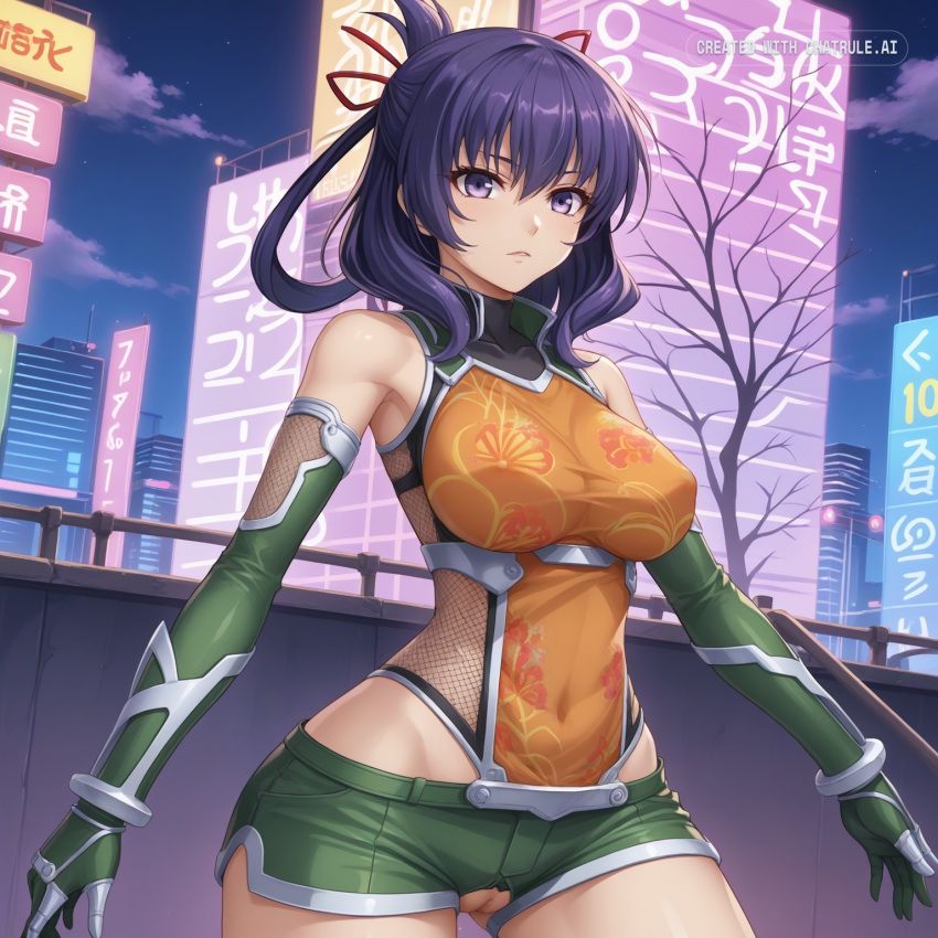 koukawa_oboro, taimanin_asagi_zero, kagami_hirotaka, 1girl, armor