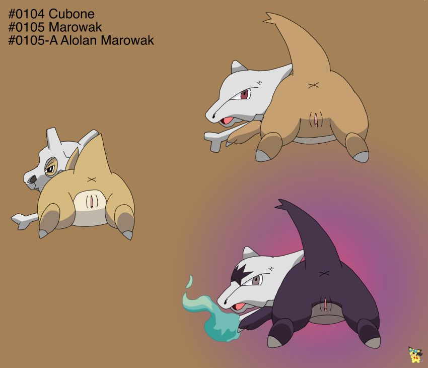 alolan_form, alolan_marowak, cubone, generation_1_pokemon, generation_7_pokemon