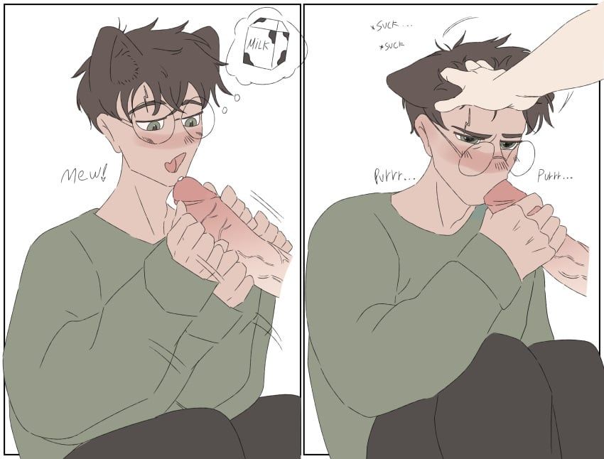 harry_james_potter, harry_potter, dogselection, adorable, blowjob