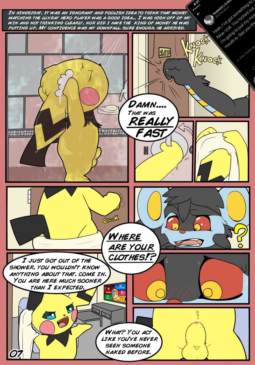criticallux, generation_2_pokemon, generation_4_pokemon, luxray, nine-volt_(talentlesshack)