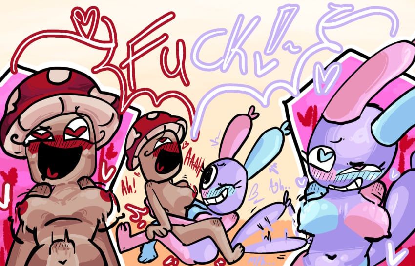 claire_bloomcap_(clairedeloon), dandys_world_oc, nicole_bloomcap_(clairedeloon), oc, original_character