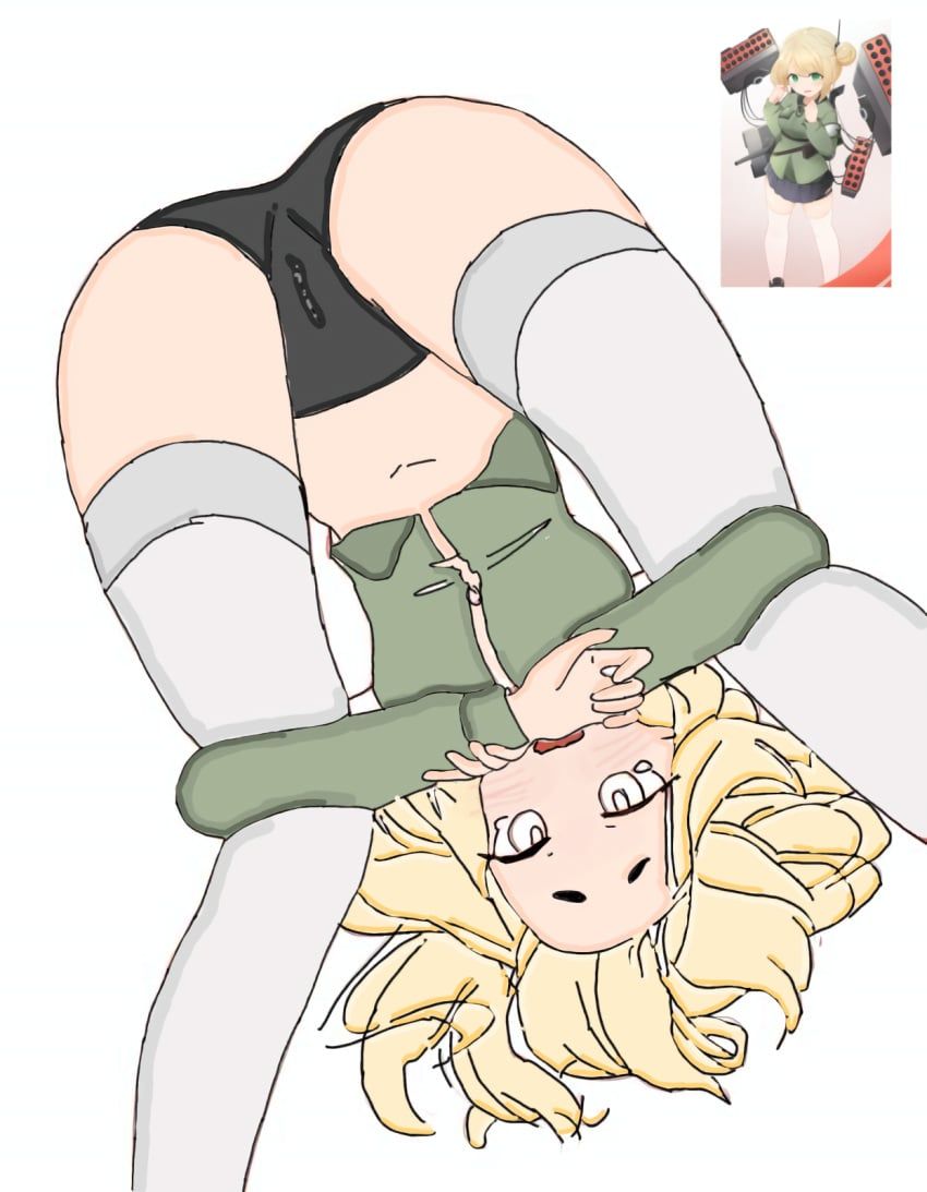 sherman_(daebom), daebom, blonde_hair, green_eyes, sherman_(tank)