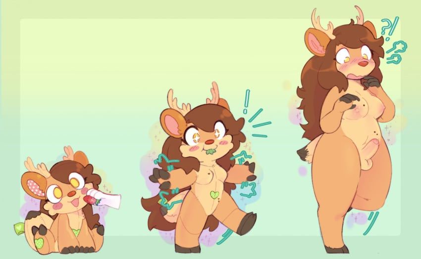 pawberry, anthro, balls, breasts, brown_body