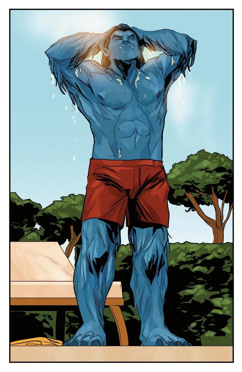 beast_(x-men), hank_mccoy, marvel, marvel_comics, muscular