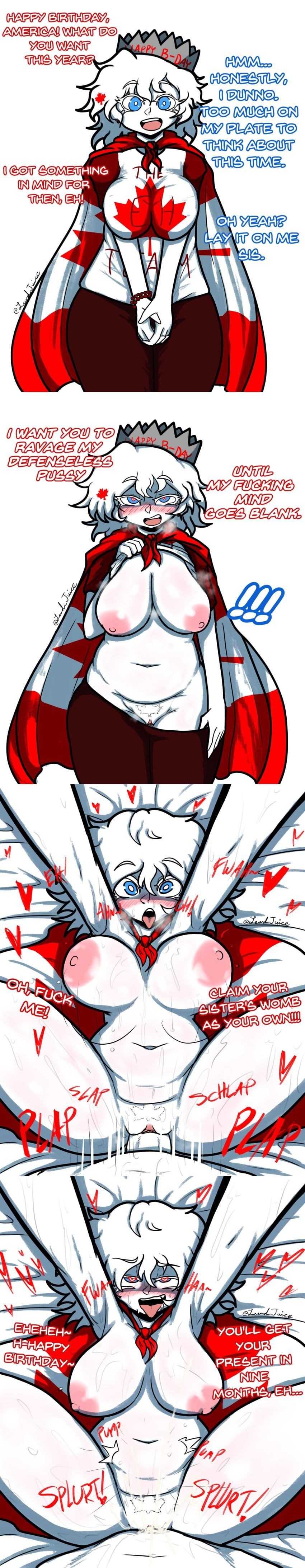 america_(egobuzz), canada_(egobuzz), countryhumans, countryhumans_girl, countrypersons