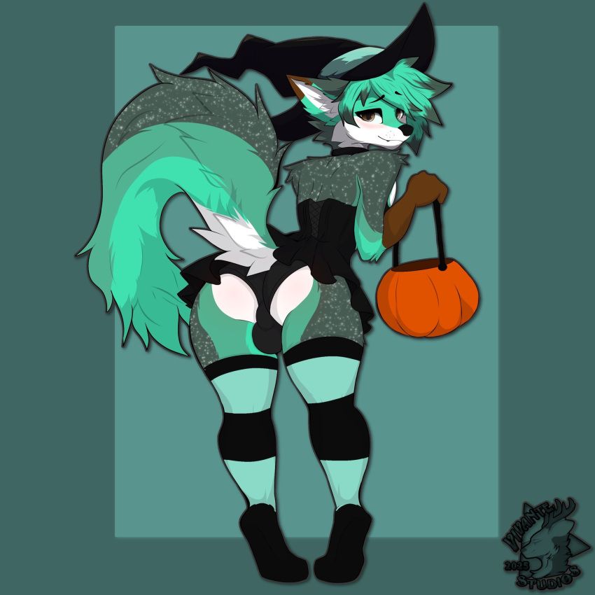 halloween, holidays, vivante, anthro, black_clothing