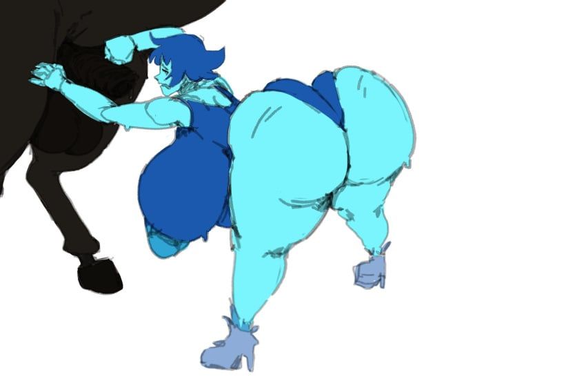 lapis_lazuli_(steven_universe), steven_universe, gingaginga, 1girls, absurd_proportions