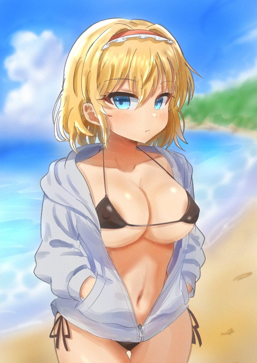 alice_margatroid, touhou, 1girl, 1girls, ass