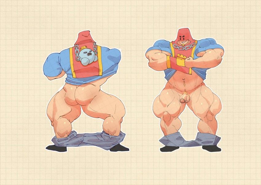grom_(brawl_stars), brawl_stars, ass, biceps, chains