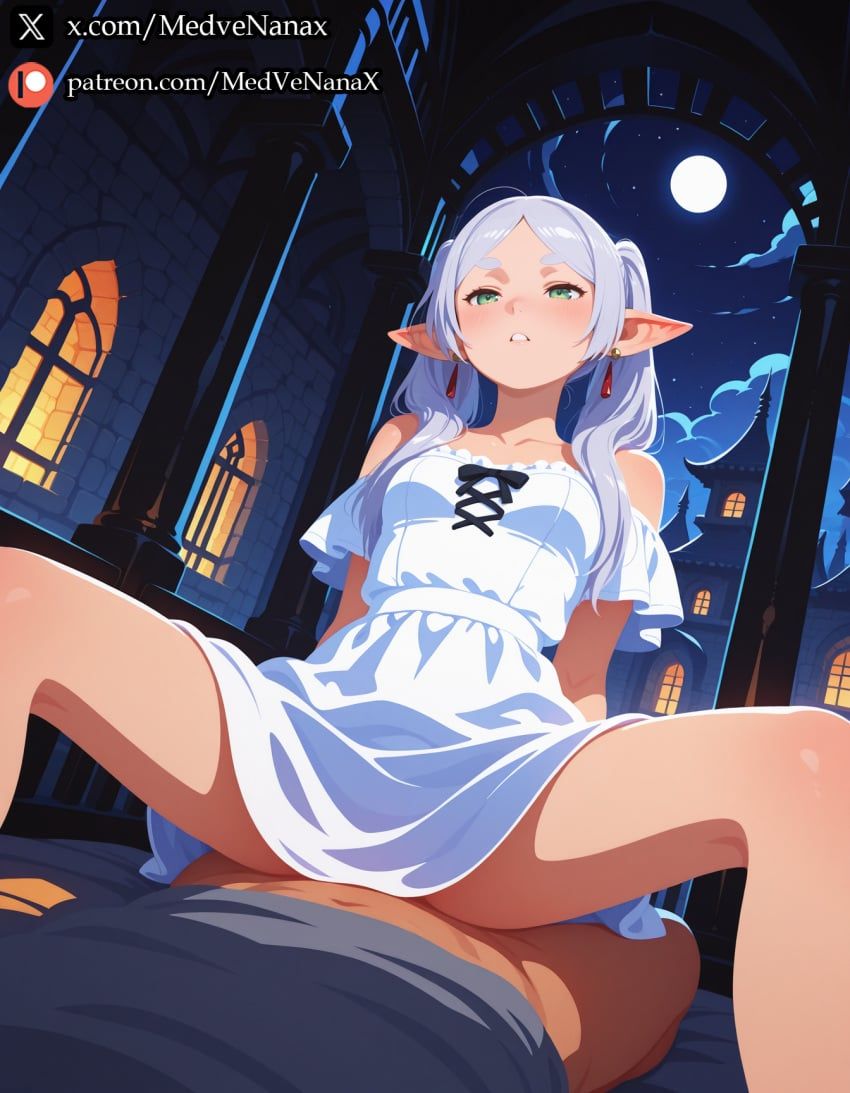 frieren, sousou_no_frieren, medvenanax, arched_window, aroused