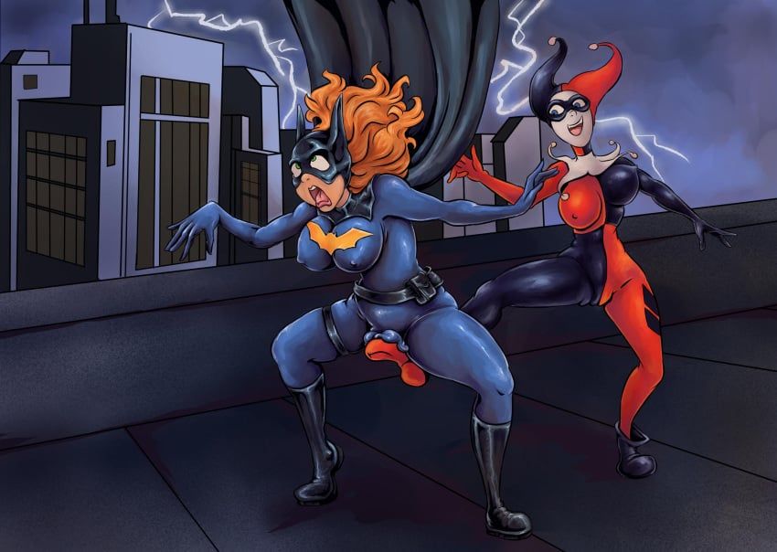 barbara_gordon, batgirl, batgirl_(barbara_gordon), harley_quinn, batman_(series)
