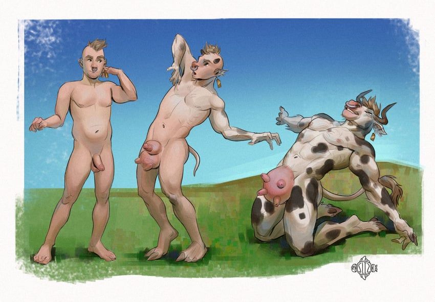 selezneva, anthro, bovid, bovine, cattle