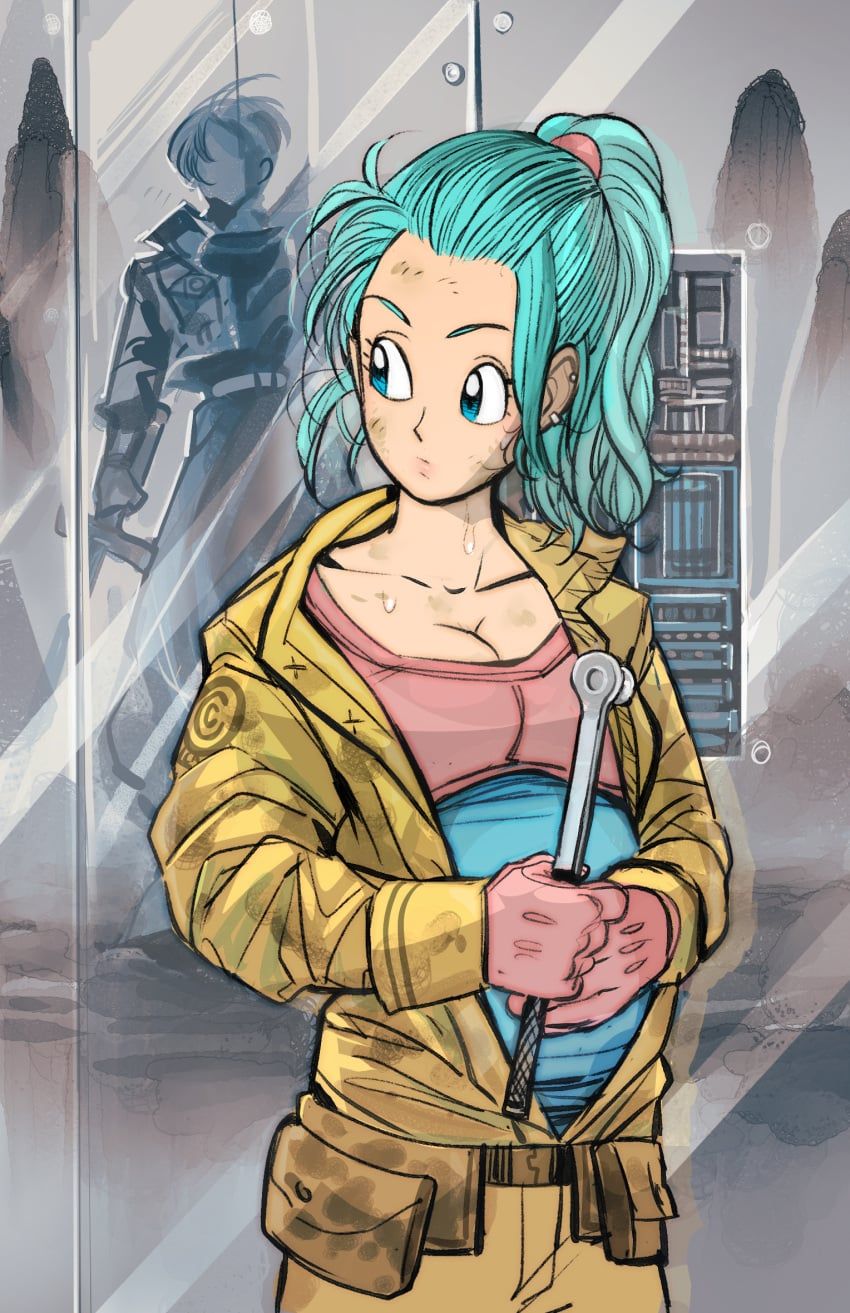 bulma_briefs, future_bulma, future_trunks, trunks_(dragon_ball), dragon_ball
