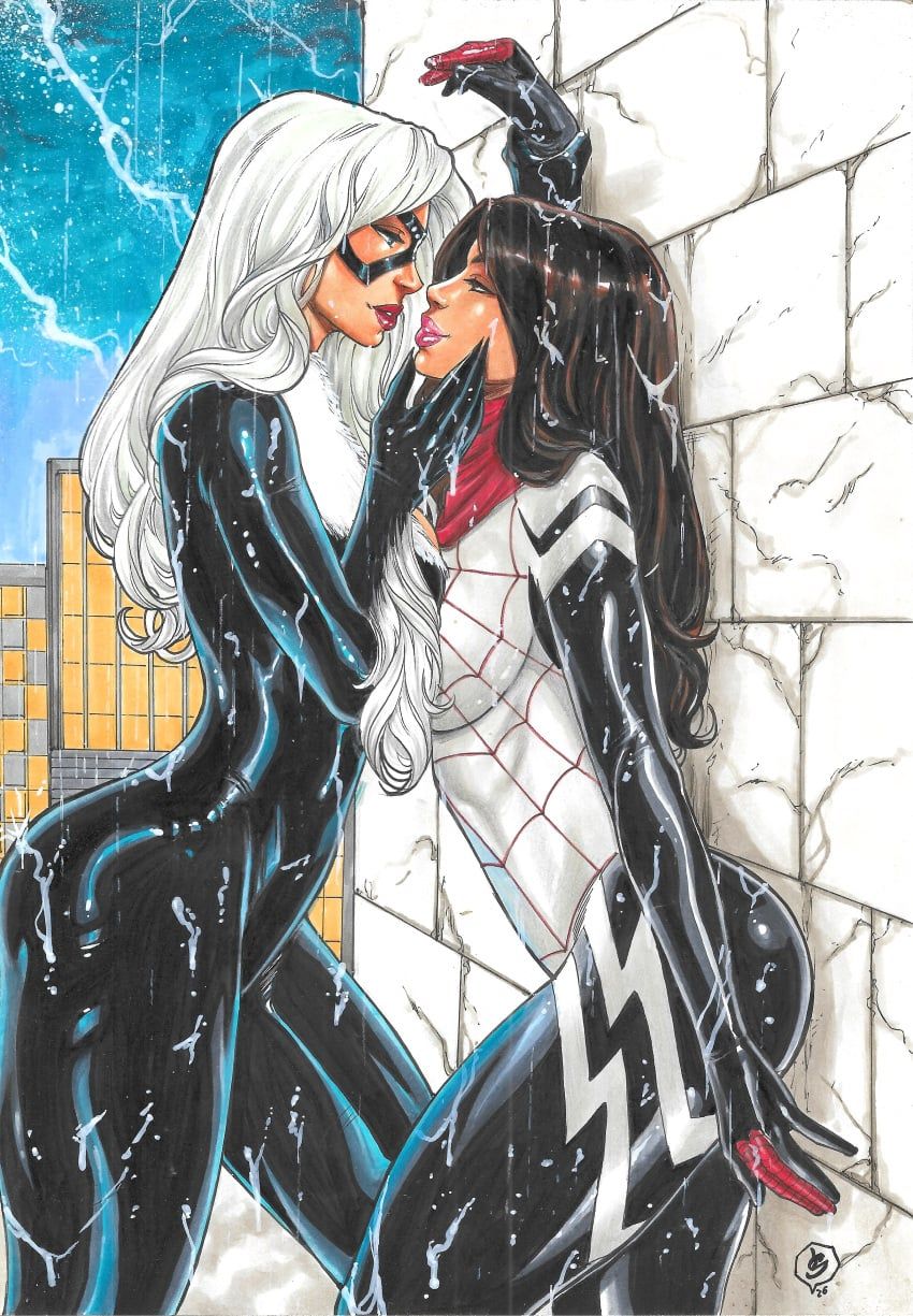 black_cat_(marvel), cindy_moon, felicia_hardy, silk_(marvel), marvel