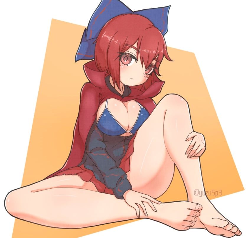 sekibanki, touhou, yuzu5p4, 1girl, 1girls