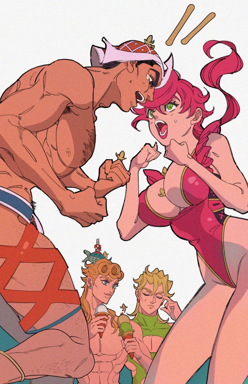 giorno_giovanna, guido_mista, jean_pierre_polnareff, pannacotta_fugo, sex_pistols