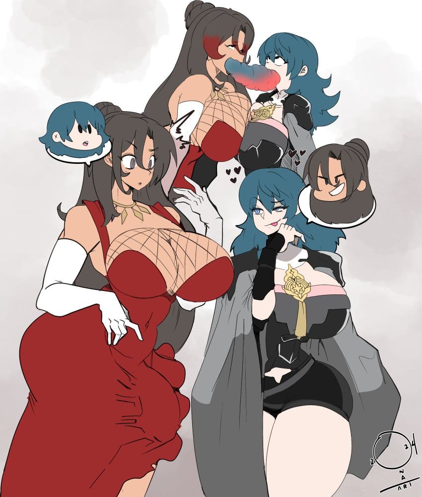 byleth_(fire_emblem), byleth_(fire_emblem)_(female), sylvia_(konosuba), fire_emblem, fire_emblem:_three_houses