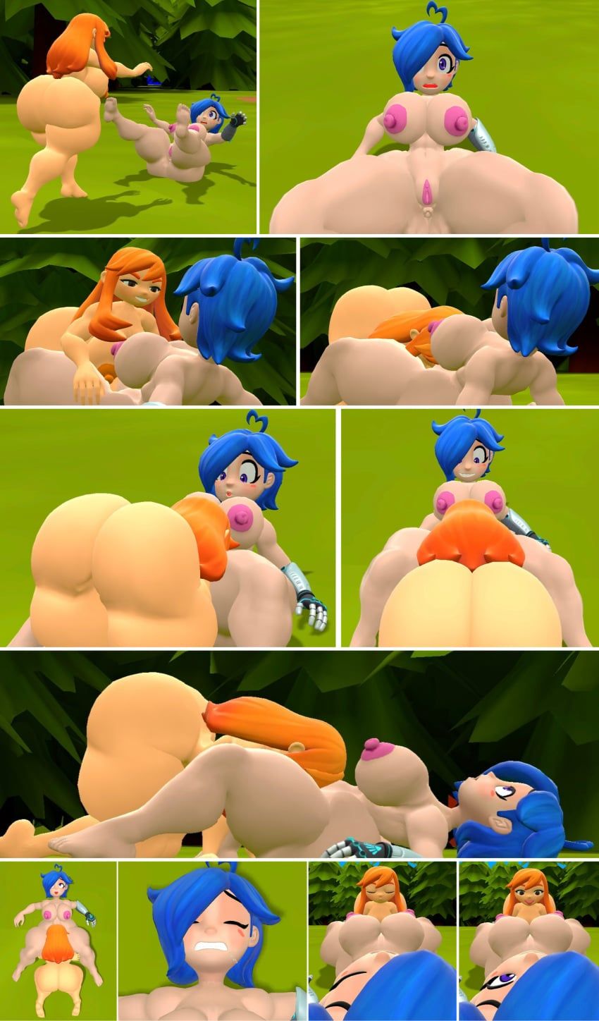human_meggy, meggy_spletzer, tari_(smg4), smg4, diamonddog246