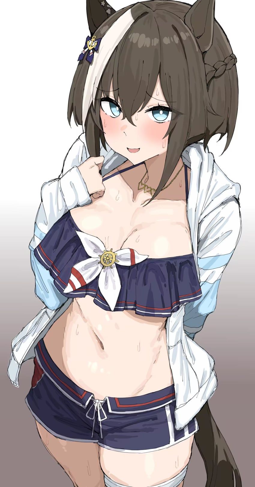 cheval_grand_(umamusume), umamusume, kumiyabe, 1girls, alternate_costume