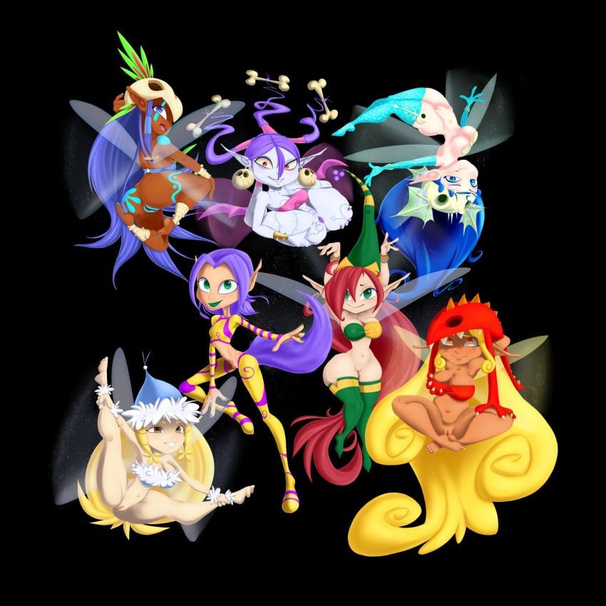 annetta_fish_(rayman), betilla_(rayman), edith_up_(rayman), helena_handbasket_(rayman), holly_luya_(rayman)