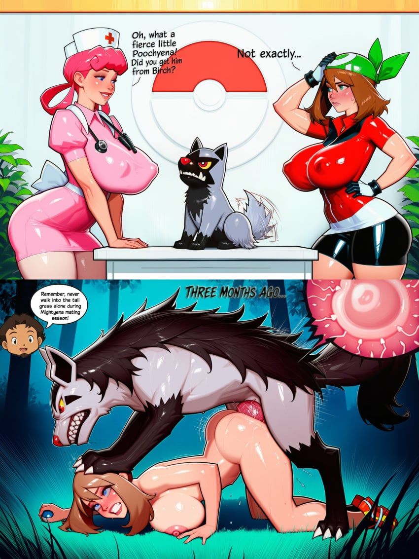 graena, haruka_(pokemon), haruka_(pokemon_oras), joi_(pokemon), may_(pokemon)