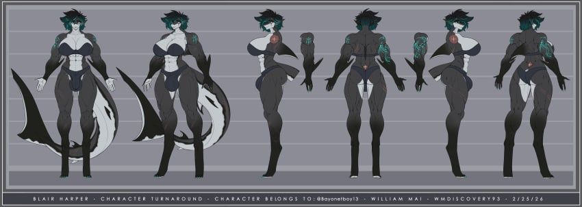 wmdiscovery93, anthro, aquatic, blair_harper_(bayonetboy13), breasts