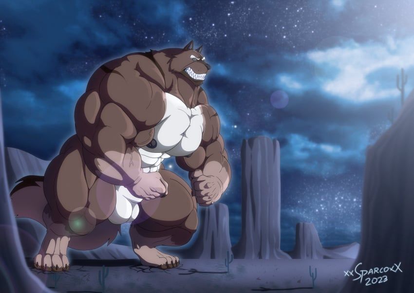 wulfbane, xxsparcoxx, abs, anthro, balls