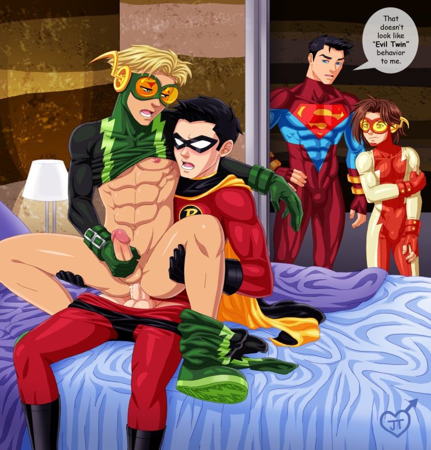 bart_allen, conner_kent, impulse, inertia, kon-el