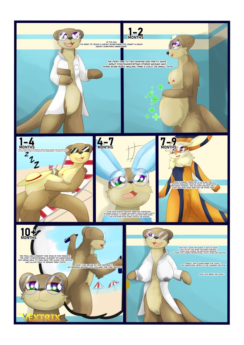 vextrix, anthro, arc_vap, ava_otter, beach
