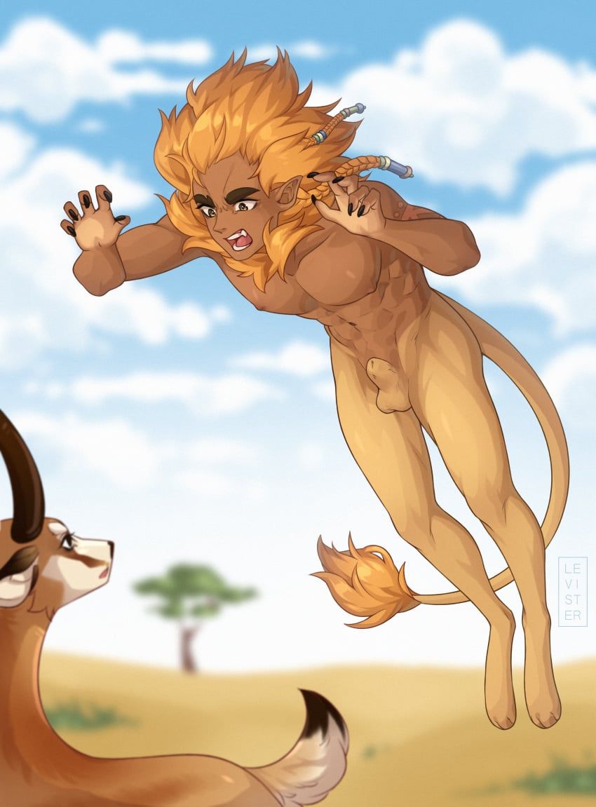 abs, animal_genitalia, anthro, athletic, athletic_male