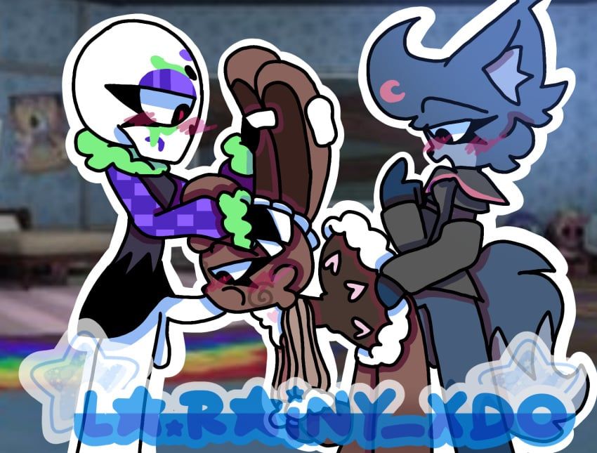 cocoa_(dandy's_world), eclipse_(dandy's_world), ribecca_(dandy's_world), blushcrunch_studio, dandy's_world